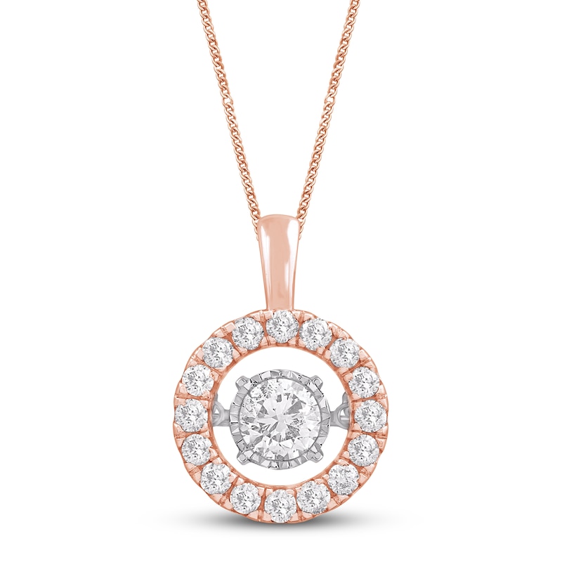 Unstoppable Love Diamond Necklace 1 ct tw 14K Rose Gold 19"
