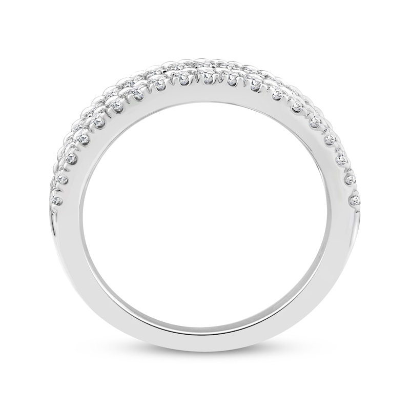Threads of Love Diamond Anniversary Ring 1/2 ct tw 14K White Gold