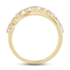 Thumbnail Image 1 of Diamond Bypass Cluster Ring 1/3 ct tw Round-cut 10K Yellow Gold
