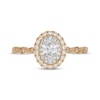 Thumbnail Image 2 of Neil Lane Oval-Cut Diamond Double Halo Engagement Ring 5/8 ct tw 14K Two-Tone Gold