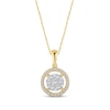 Thumbnail Image 0 of Diamond Necklace 1/2 ct tw Round-cut 10K Two-Tone Gold