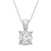 Thumbnail Image 0 of Round-Cut Diamond Solitaire Necklace 1/8 ct tw Sterling Silver (J/I3) 18"