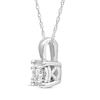 Thumbnail Image 1 of Round-Cut Diamond Solitaire Necklace 1/8 ct tw Sterling Silver (J/I3) 18"