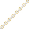 Thumbnail Image 1 of Diamond Tennis Bracelet 1/4 ct tw Round-cut 10K Yellow Gold 7.25"