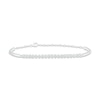 Thumbnail Image 0 of Diamond Bangle Chain Bracelet 1/6 ct tw Round-cut Sterling Silver 8"