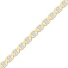 Thumbnail Image 1 of Diamond "XO" Bracelet 1/2 ct tw 10K Yellow Gold 7"