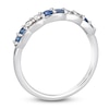 Thumbnail Image 2 of Le Vian Sapphire & Diamond Stacking Ring 1/6 ct tw Diamonds 14K Vanilla Gold