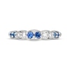 Thumbnail Image 3 of Le Vian Sapphire & Diamond Stacking Ring 1/6 ct tw Diamonds 14K Vanilla Gold