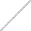 Thumbnail Image 1 of Diamond Circle & Bar Link Bracelet 1/10 ct tw Sterling Silver 7"