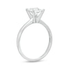 Thumbnail Image 2 of Diamond Solitaire Ring 1 Carat Princess-Cut 14K White Gold (I/I2)
