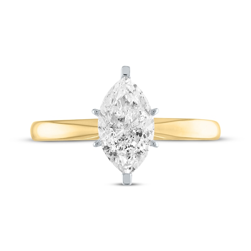 Marquise-Cut Diamond Solitaire Engagement Ring 1 ct tw 14K Yellow Gold (I/I2)