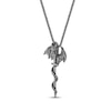 Thumbnail Image 1 of Men's Dragon & Sword Necklace Sterling Silver 24"