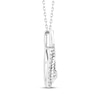 Thumbnail Image 1 of Threads of Love Diamond Infinity Necklace 1/2 ct tw 10K White Gold 18"