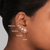 Thumbnail Image 5 of Diamond Halo Stud Earrings 1 ct tw Round-Cut 10K Rose Gold