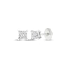 Thumbnail Image 0 of Lab-Created Diamonds by KAY Princess-Cut Solitaire Stud Earrings 1/2 ct tw 14K White Gold (F/SI2)