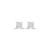 Thumbnail Image 1 of Lab-Created Diamonds by KAY Princess-Cut Solitaire Stud Earrings 1/2 ct tw 14K White Gold (F/SI2)