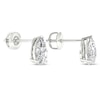 Thumbnail Image 3 of Lab-Created Diamonds by KAY Pear-Shaped Solitaire Stud Earrings 1 ct tw 14K White Gold (F/SI2)