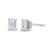 Thumbnail Image 0 of Lab-Created Diamonds by KAY Emerald-Cut Solitaire Stud Earrings 1 ct tw 14K White Gold (F/SI2)