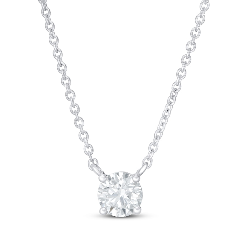 Lab-Created Diamonds by KAY Necklace 1/2 ct tw 14K White Gold 18" (F/SI2)