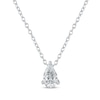 Thumbnail Image 0 of Lab-Created Diamonds by KAY Pear-Shaped Solitaire Necklace 1/2 ct tw 14K White Gold 19" (F/SI2)