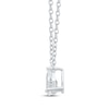 Thumbnail Image 1 of Lab-Created Diamonds by KAY Pear-Shaped Solitaire Necklace 1/2 ct tw 14K White Gold 19" (F/SI2)