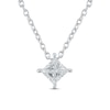 Thumbnail Image 0 of Lab-Created Diamonds by KAY Princess-Cut Solitaire Necklace 1/2 ct tw 14K White Gold 19" (F/SI2)