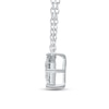 Thumbnail Image 1 of Lab-Created Diamonds by KAY Princess-Cut Solitaire Necklace 1/2 ct tw 14K White Gold 19" (F/SI2)