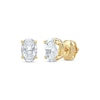 Thumbnail Image 0 of Lab-Created Diamonds by KAY Oval-Cut Solitaire Stud Earrings 1 ct tw 14K Yellow Gold (F/SI2)