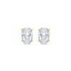 Thumbnail Image 1 of Lab-Created Diamonds by KAY Oval-Cut Solitaire Stud Earrings 1 ct tw 14K Yellow Gold (F/SI2)