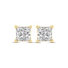 Thumbnail Image 1 of Princess-Cut Diamond Solitaire Stud Earrings 1 ct tw 14K Yellow Gold (I/I2)