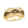 Thumbnail Image 0 of Le Vian Venetian Mosaic Three-Row Diamond Ring 3/4 ct tw 14K Honey Gold