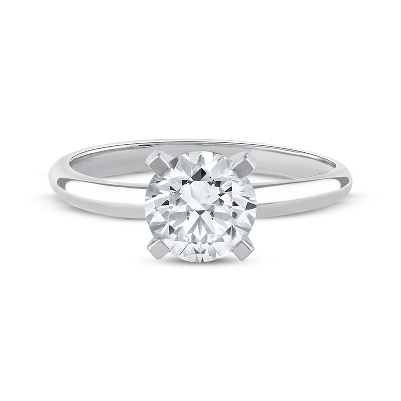 Lab-Created Diamonds by KAY Round-Cut Solitaire Engagement Ring 1-1/4 ct tw 14K White Gold (I/SI2)