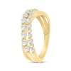 Thumbnail Image 1 of Lab-Created Diamonds by KAY Crossover Ring 1/2 ct tw 14K Yellow Gold