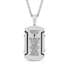 Thumbnail Image 0 of Serenity Prayer Dog Tag Necklace Stainless Steel & Black Ion Plating 24"