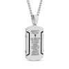 Thumbnail Image 1 of Serenity Prayer Dog Tag Necklace Stainless Steel & Black Ion Plating 24"