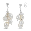 Thumbnail Image 0 of Cultured Pearl Cluster Dangle Earrings Sterling Silver