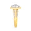 Thumbnail Image 1 of Multi-Diamond Center Cushion-Frame Engagement Ring 2 ct tw 14K Two-Tone Gold