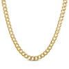 Thumbnail Image 0 of Solid Diamond-Cut Curb Chain Necklace 10K Yellow Gold 22"