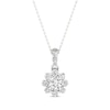 Thumbnail Image 0 of Lab-Created Diamonds by KAY Flower Necklace 1/3 ct tw 14K White Gold 18”
