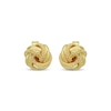 Thumbnail Image 1 of Reaura Textured Love Knot Stud Earrings Repurposed 14K Yellow Gold