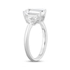 Thumbnail Image 1 of Memories Moments Magic Lab-Created Diamonds by KAY Emerald-Cut Three-Stone Engagement Ring 3-7/8 ct tw 14K White Gold