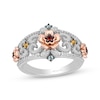 Thumbnail Image 0 of Disney Treasures Encanto Multi-Gemstone & Diamond Floral Ring 1/10 ct tw Sterling Silver & 10K Rose Gold