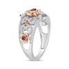 Thumbnail Image 1 of Disney Treasures Encanto Multi-Gemstone & Diamond Floral Ring 1/10 ct tw Sterling Silver & 10K Rose Gold