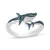 Thumbnail Image 0 of Disney Treasures Finding Nemo "Bruce" London Blue Topaz & Diamond Accent Shark Ring Sterling Silver