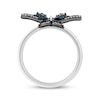 Thumbnail Image 1 of Disney Treasures Encanto London Blue Topaz & Diamond Butterfly Ring 1/15 ct tw Sterling Silver