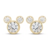 Thumbnail Image 0 of Children's Mickey Mouse Cubic Zirconia Stud Earrings 14K Yellow Gold