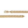 Thumbnail Image 2 of Semi-Solid Cuban Curb Chain Necklace 5.25mm 10K Yellow Gold 18"