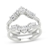 Thumbnail Image 0 of Lab-Created Diamonds by KAY Baguette, Round & Emerald-Cut Chevron Enhancer Ring 1-1/2 ct tw 14K White Gold