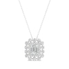 Thumbnail Image 0 of Lab-Created Diamonds by KAY Emerald-Cut Necklace 1 ct tw 14K White Gold 18”