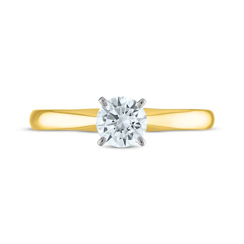 Round-Cut Diamond Solitaire Engagement Ring 1/4 ct tw 14K Yellow Gold (I/I2)